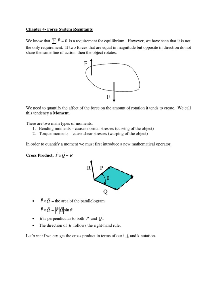 Force System Resultants Explained | PDF | Torque | Force