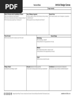 Article Design Canvas