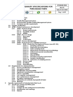 Quality Specifications For Purchased Parts