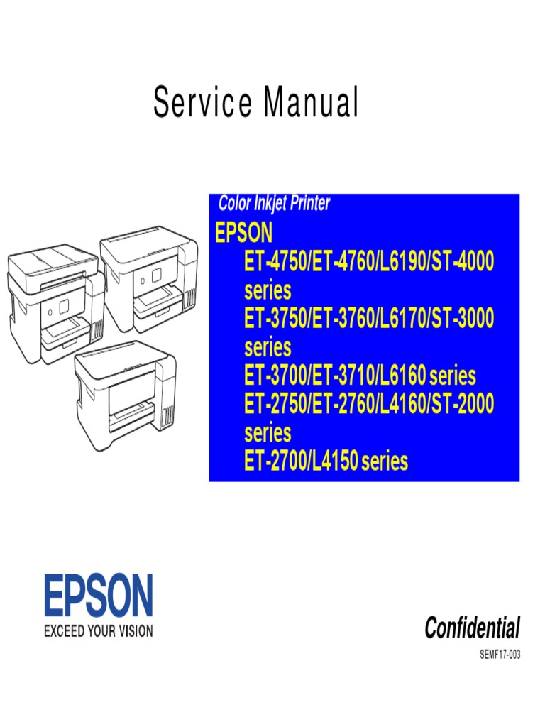 Epson L4150 - L4160 - L6160 - L6170 - L6190 - G Service Manual | PDF |  Printer (Computing) | Printed Circuit Board