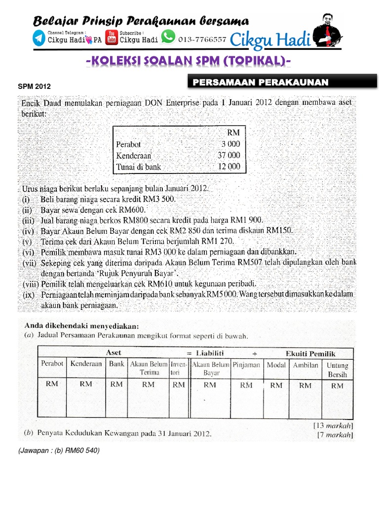 Persamaan Perakaunan Pdf