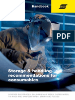 Storage and Handling Recommandations Consumable