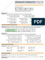 Exercices Sur La Proportionnalite