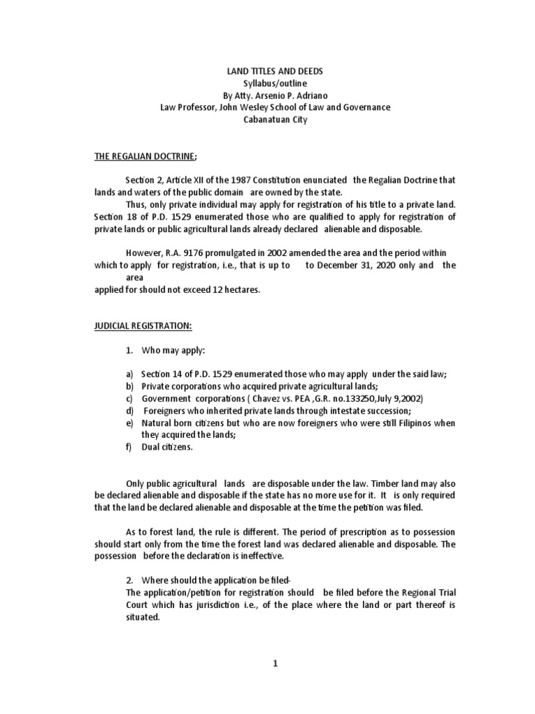 Land Titles And Deeds Pdf Mortgage Law Foreclosure