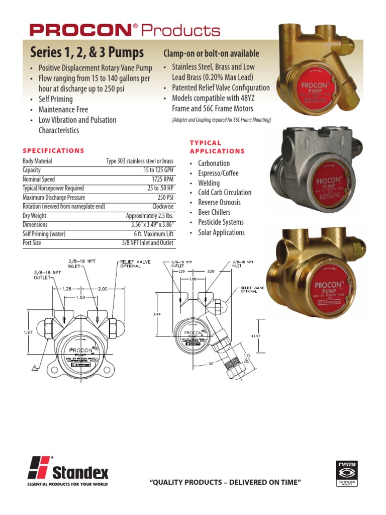 Rotary vane pumps & compressors, G02 Series