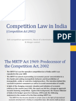 Competition Act - Important Features