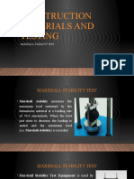 Determining Marshall Stability of Bitumen
