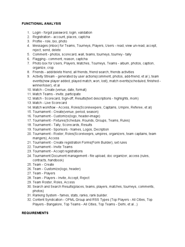 Functional Analysis | PDF | Multimedia | Computing