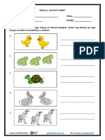 Grade 1 Math Activity Sheets Q1 Week 1