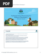 Trailhead Virtual Bootcamp For Platform Developer Slide Deck