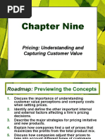 Chapter Nine: Pricing: Understanding and Capturing Customer Value