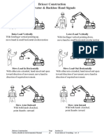 Exc Backhoe Hand Signals