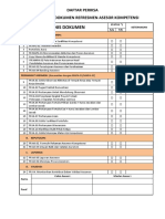 Daftar Periksa Kelengkapan Dokumen RCC