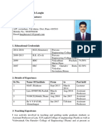 Mr. Kaluram Subhash Langhe B.E. (Civil), M.E. (Structure)