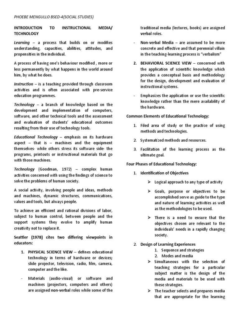 Lecture (Production of Social Studies Materials) | PDF 