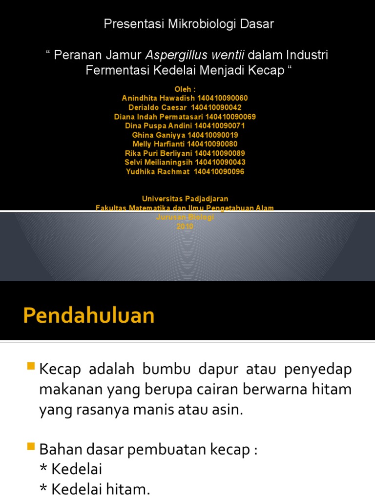 Gambar Kunci Jawaban Jamur Aspergillus Wentii Berperan