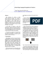 Computer Vision Based Sign Language Recognition For Numbers: Kth@ece - Cmu.edu Jwng@andrew - Cmu.edu Shirlene@cmu - Edu