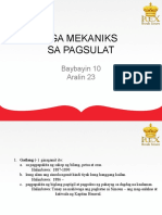 Aralin 23 Mga Mekaniks Sa Pagsulat