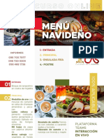 brochure menú navideño