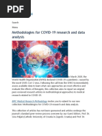 Methodologies For COVID-19 Research and Data Analysis