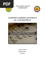 MAPEH 10 Module 11 LLM Health