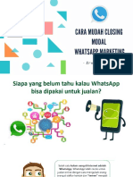 Cara Mudah Closing Modal Whatsapp Marketing