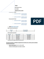 Informações de Financiamentos