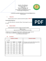 Contextualized Lesson Plan in Mathematics 4: I. Objectives: M4Sp-Ivg-3.4