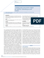 Psychological Coping and Recurrent Major Adverse Cardiac Events Following Acute Coronary Syndrome