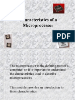 Characteristics of A Microprocessor