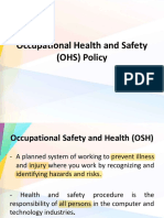 Occupational Health and Safety (OHS) Policy