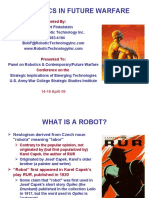 Robotics in Future Warfare: Presented by