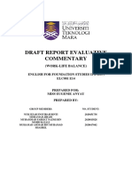 Draft Report Evaluative Commentar1