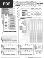 Star Wars RPG: Saga Edition Custom Character Sheet