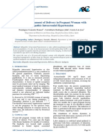 Clinical Management of Delivery in Pregnant Woman With Idiopathic Intracranial Hypertension