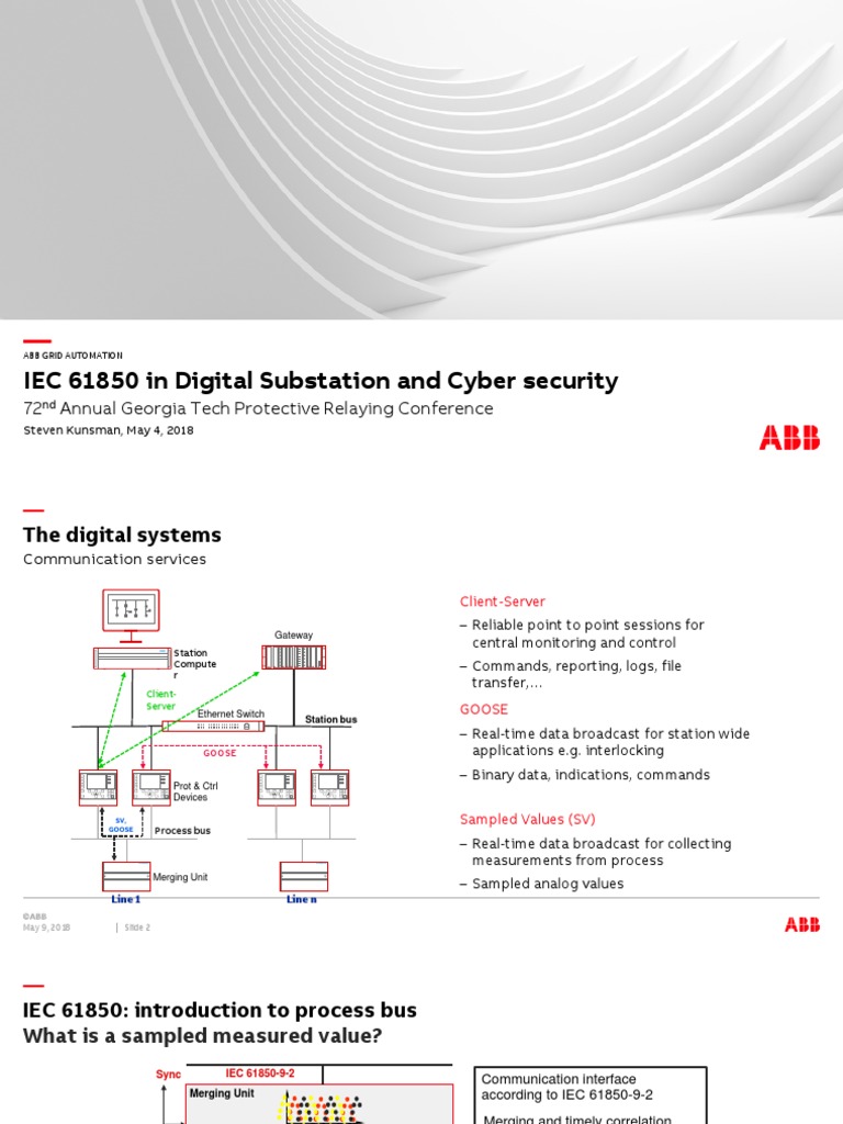 Georgia Tech 2018 IEC 61850 Panel Session | PDF | Computer Security ...