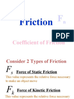 Coefficients of Static and Kinetic Friction: An Analysis of Forces