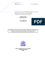 An Exploratory Study of Factors Affecting MBA Students' Attitude Towards Learning Via Case Study Pedagogy: Insights From Advertising Literature