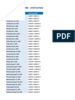 I-STAT Piccolo IRT Schedule Jun-Sept 2020