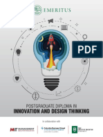 Innovation and Design Thinking: Postgraduate Diploma in