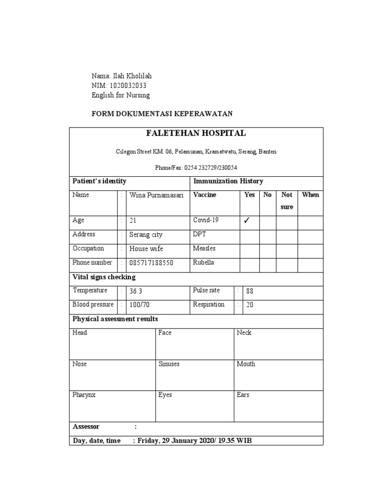 Nurse-Patient Role Play Script | PDF | Epidemiology | Clinical Medicine