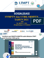 Materi Persentasi Pak WR 1 TTG SNMPTN-SBMPTN 2021