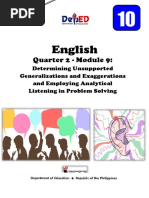 English: Quarter 2 - Module 9