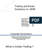 Insider Trading and Insider Trading Guidelines by SEBI