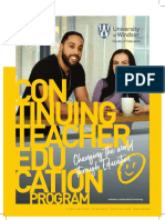 CON Tinuing Teacher EDU Cation: Program