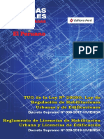 Tuo Ley 29090 Ley de Regulacion de Habilitaciones Urbanas y Edificaciones 006 2017 Vivienda
