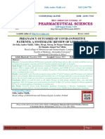 Pharmaceutical Sciences: Pregnancy Outcomes of Covid-19 Positive Patients A Systematic Review of Literature
