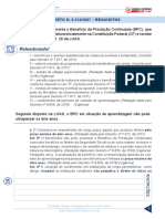 Resumo - 2061675 Ravan Leao - 85805460 Decreto 6 214 2007 Aula 02 Decreto 6 214 2007 Requisitos