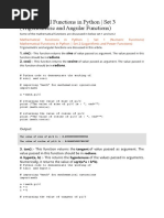 Mathematical Functions in Pytho2