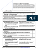 Self-Assessment of Teacher Leader Qualities